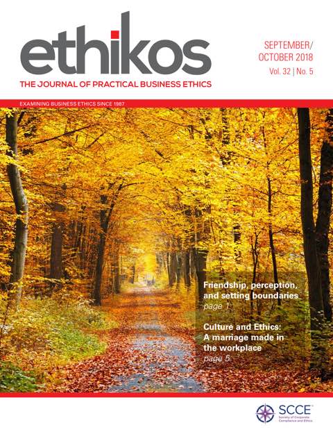 Ethikos magazine cover