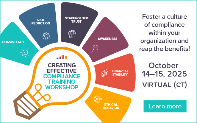Register for HCCA & SCCE's Virtual Creating Effective Compliance Training Workshop