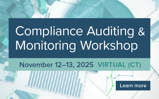 2025 Auditing & Monitoring Workshop