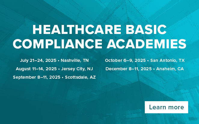 Register for one of HCCA's Healthcare Basic Compliance Academies