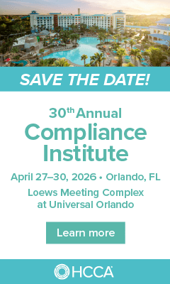Register for HCCA's 30th Annual Compliance Institute!