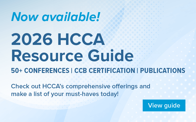 2026 HCCA Resource Guide is now available! | Download now