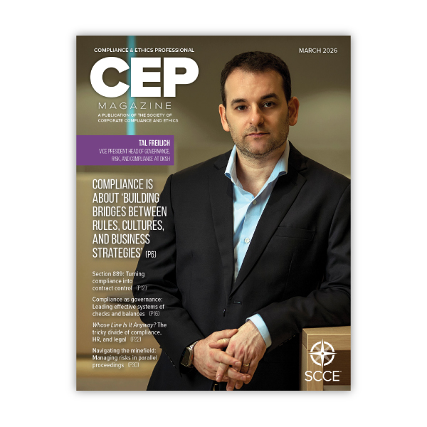 March 2026 CEP Magazine is now available! | Read it now 
