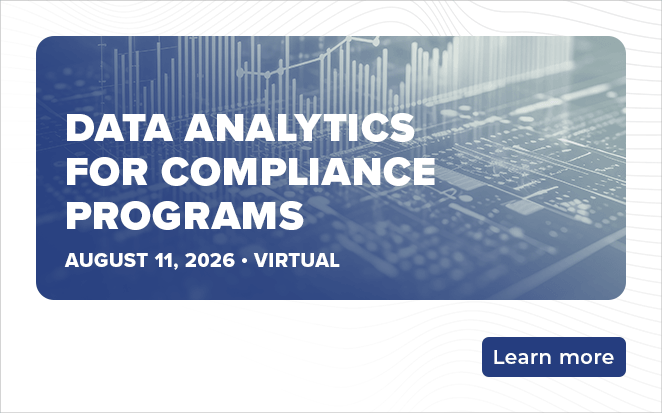 2026 Data Analytics for Compliance Programs