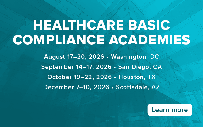 Healthcare Basic Compliance Academies | Multiple dates and locations | Learn more