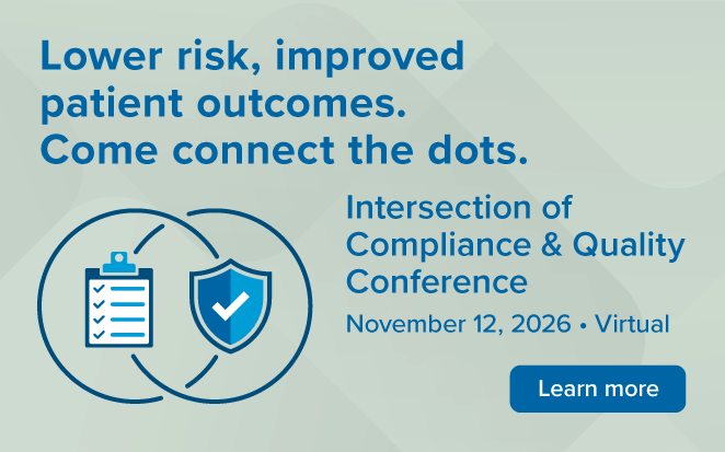 HCCA Intersection of Compliance and Quality Conference Banner