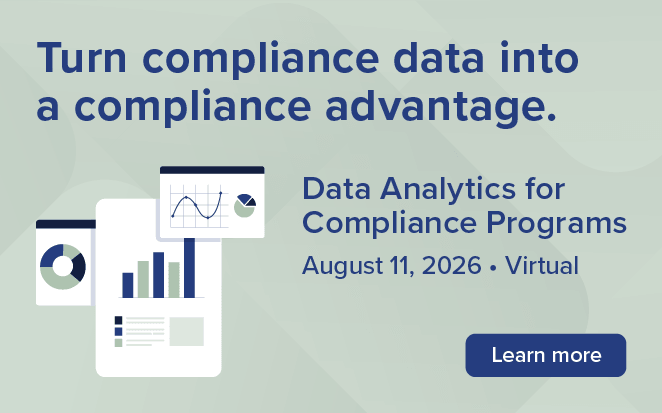 2026 August Data Analytics For Compliance Programs