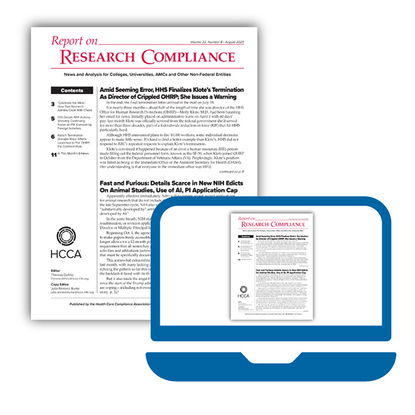 Stay updated on research compliance challenges with RRC